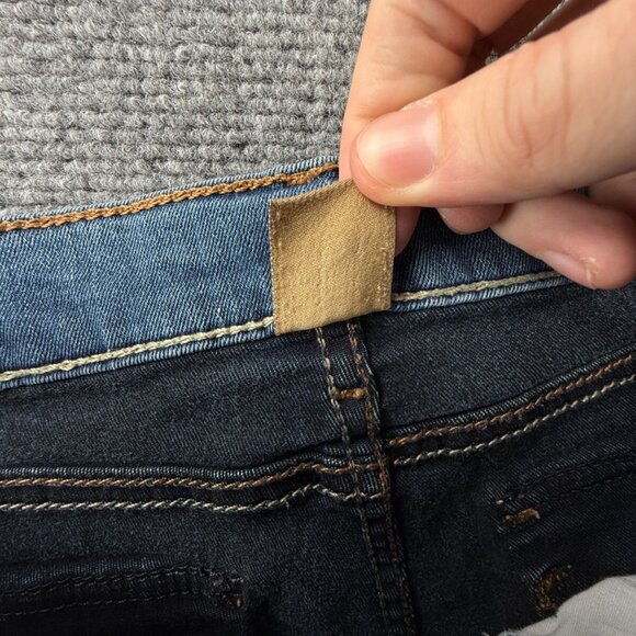 True Religion Women Size 31 Denim Jeans Stretch Blue USA Made Skinny Tapered - Picture 14 of 15